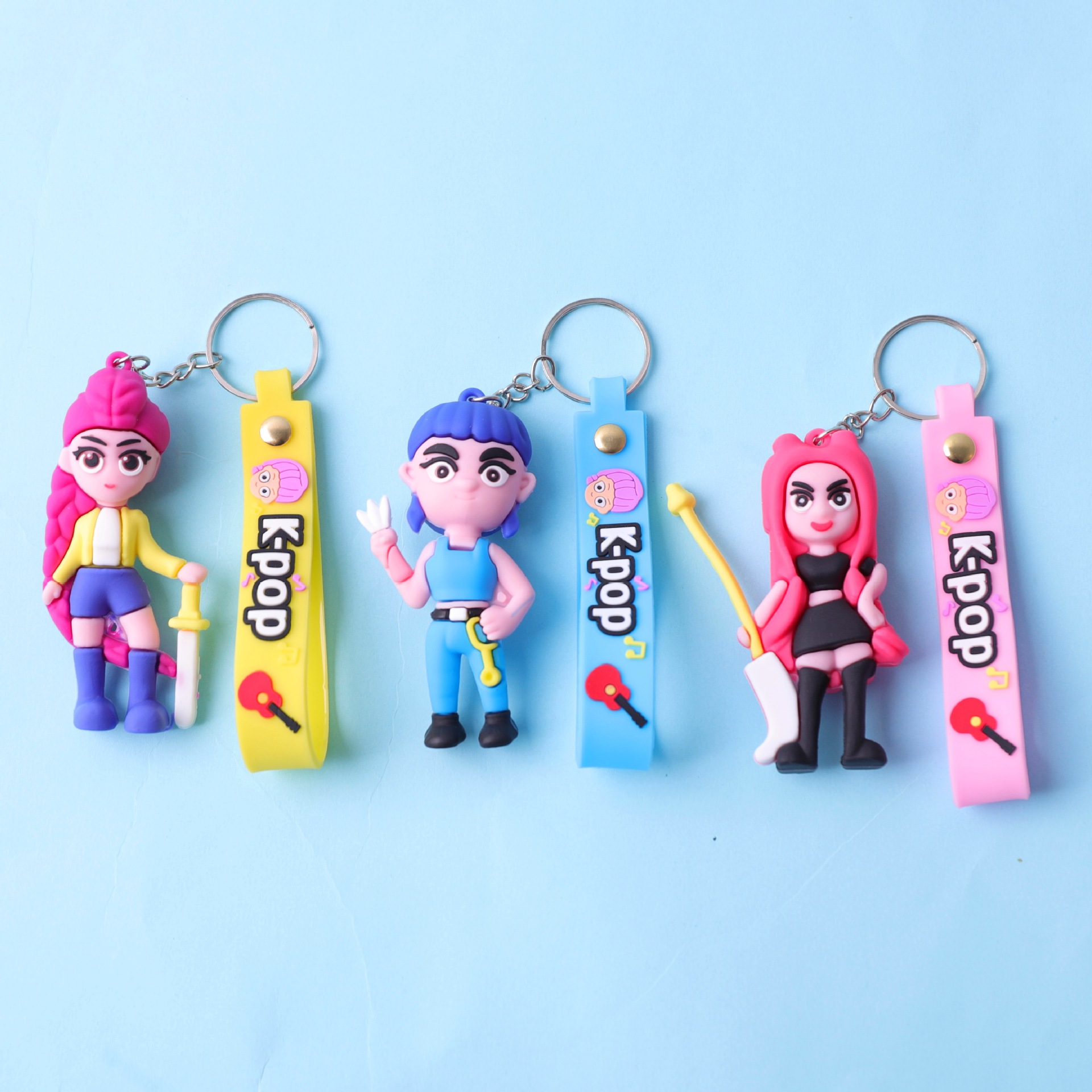 Nuevos productos transfronterizos KPOP caza de brujas llavero muñeca de tamaño super grande colgante de PVC goma blanda accesorios de moda en stock