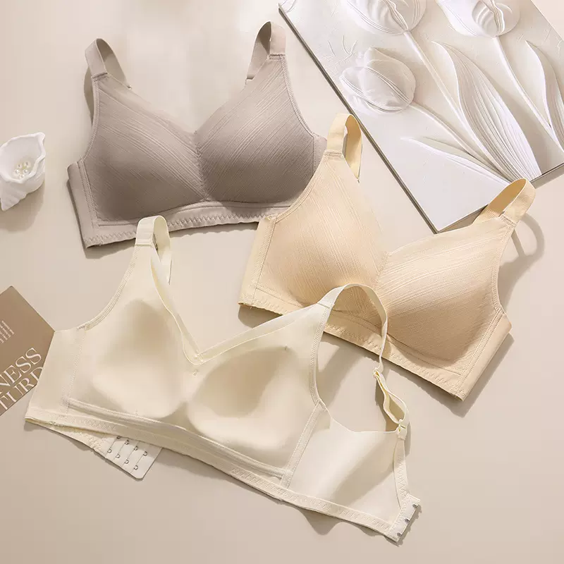 全罩杯文胸大码薄杯内衣胖mm文胸舒适收副乳上托调整型内衣无钢圈