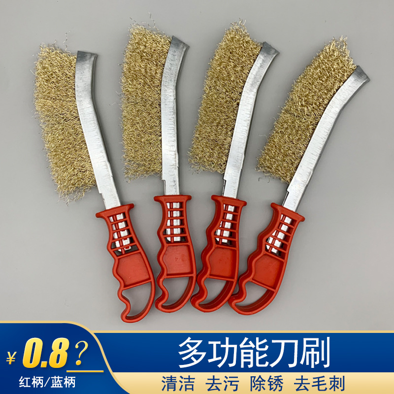 Fabricante al por mayor cepillo de alambre de acero multifuncional cepillo industrial pulido desoxidado limpieza doméstica descontaminación