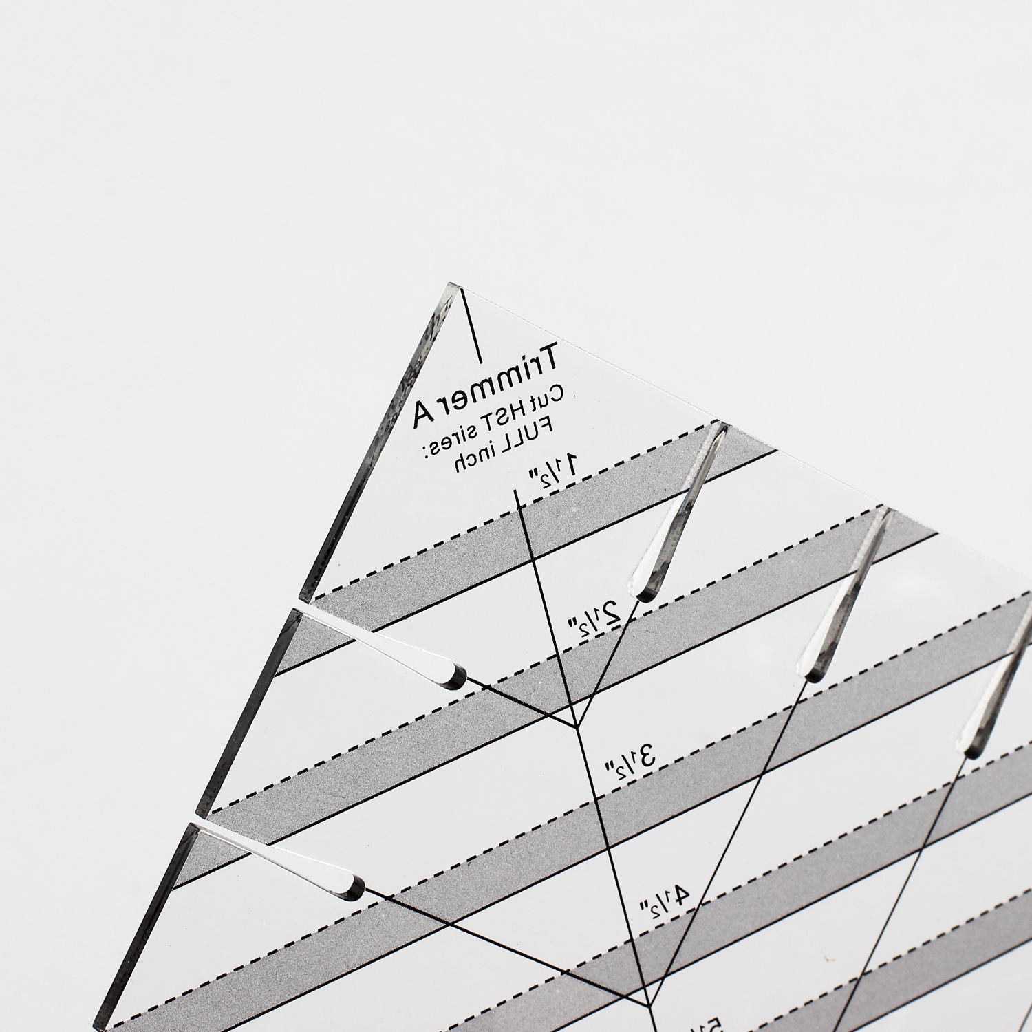 Regla de mosaico de costura de forma especial de bricolaje, plantilla de mosaico hueco, regla de posicionamiento triangular, regla de corte triangular de acrílico