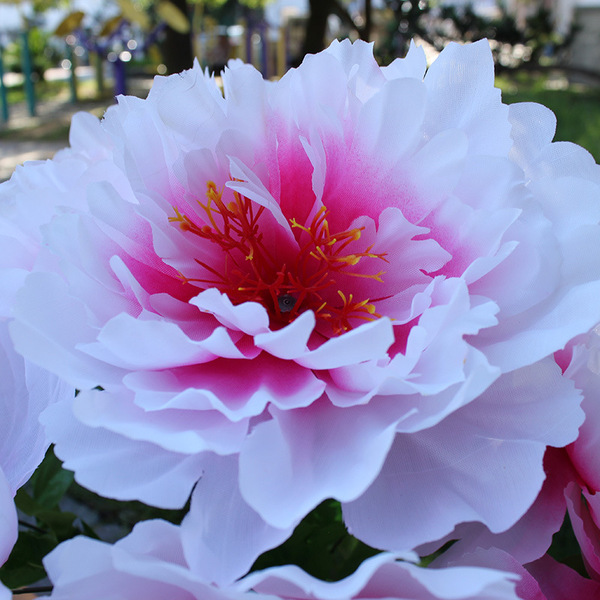 Simulated large peony bouquet 13 heads of silk flowers Qingming…