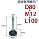 Nylon fixed D80 * M12 * L100 galvanized screw