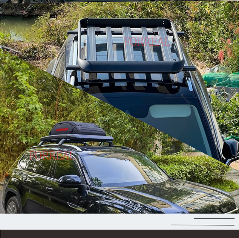 Car Roof Luggage Rack Frame Suv Modified Off-Road Vehicle Aluminum Alloy Car Travel Cargo Rack Frame Basket Off-Road Modification