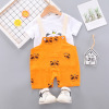 Summer summer clothing, set for boys, children's overall for leisure, 2021 collection, western style, children's clothing, Korean style, with short sleeve