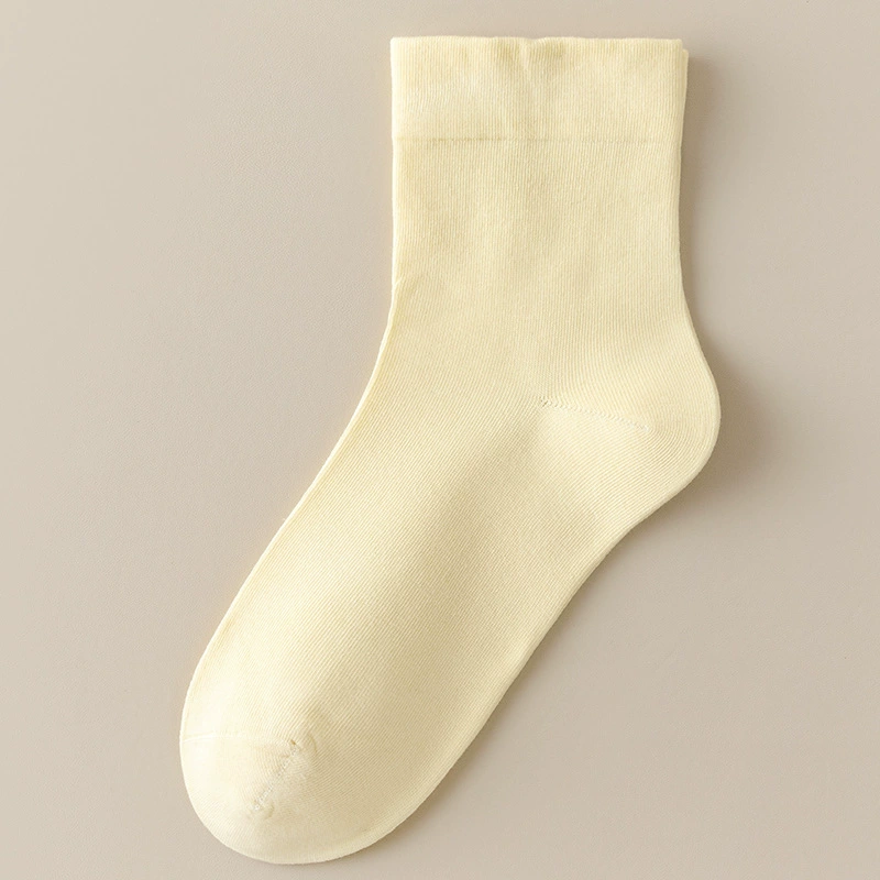 Knee socks (Tide) mid-length cotton for pregnant women, thin breathable loose fit