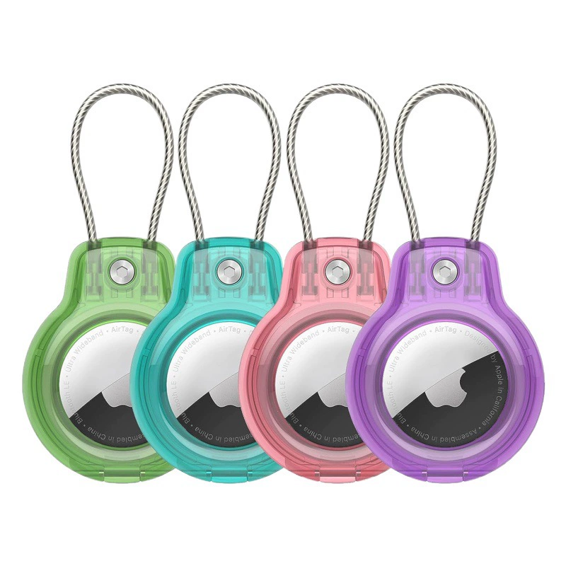 Подходит для Apple Airtag, защитный чехол Apple, локатор устройства с защитой от потери, защитный замок для ПК, защитный чехол из металлической веревки