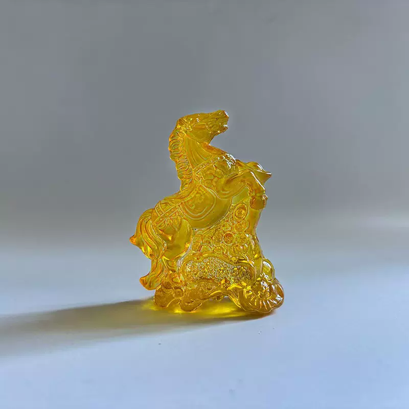 灏雅水晶生肖马摆件居家书房前台桌面办公摆放装饰品商务送礼