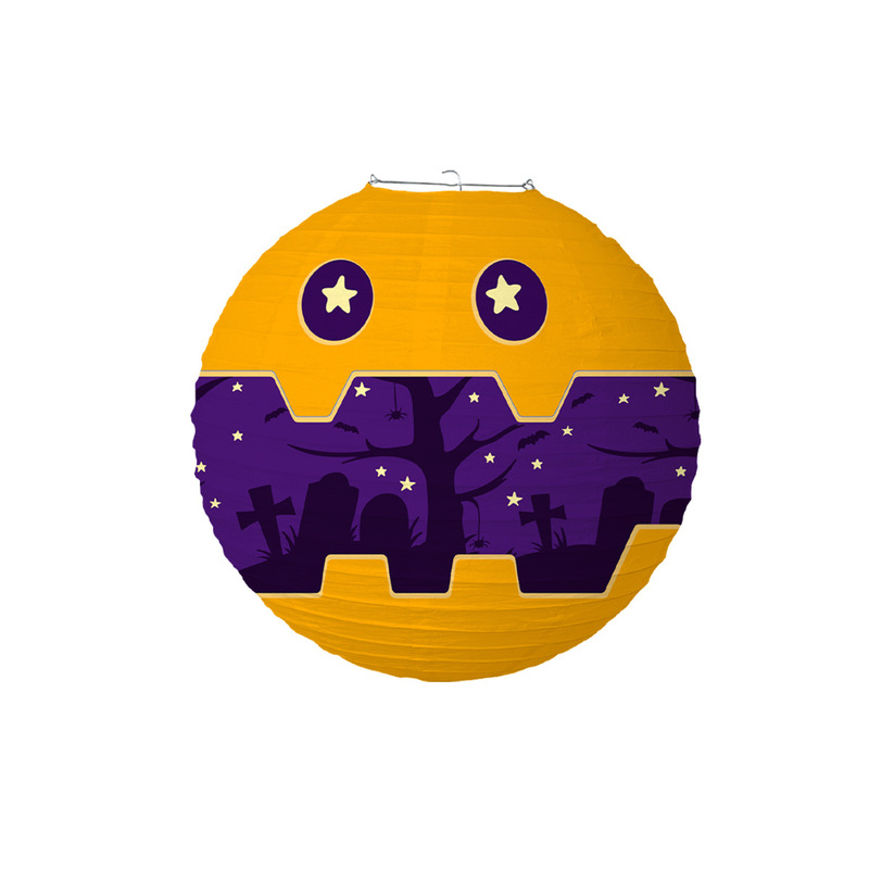 ハロウィーン提灯幽霊紙提灯diy装飾halloween鬼節パーティーテーマ雰囲気配置用品|undefined