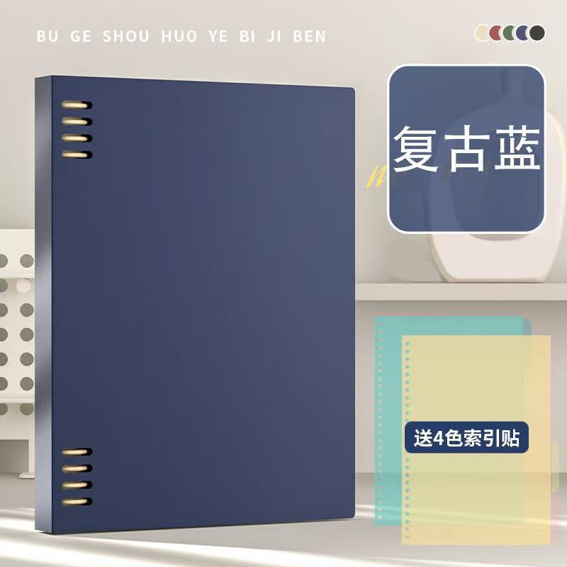 b5 マカロンカラー ルーズリーフノート 手を痛めない取り外し可能 高価値メモ帳 a5 学生専用ノート|undefined