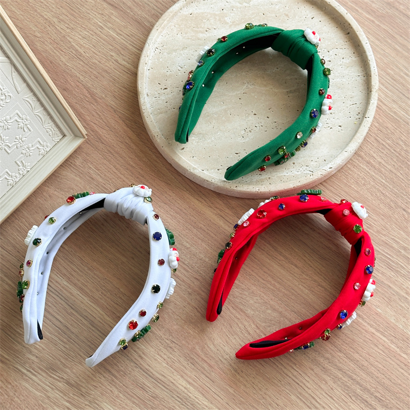 170g Weight Hair Band Hair Accessories Type 1 Piece Quantity Holiday, Festival Occasion Christmas Festival Christmas Tree, Santa Claus Pattern Women's Gender Cute Style Christmas Cute Women's Christmas Tree Santa Claus Hair Band 4