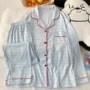 少女春秋季波点长袖家居服