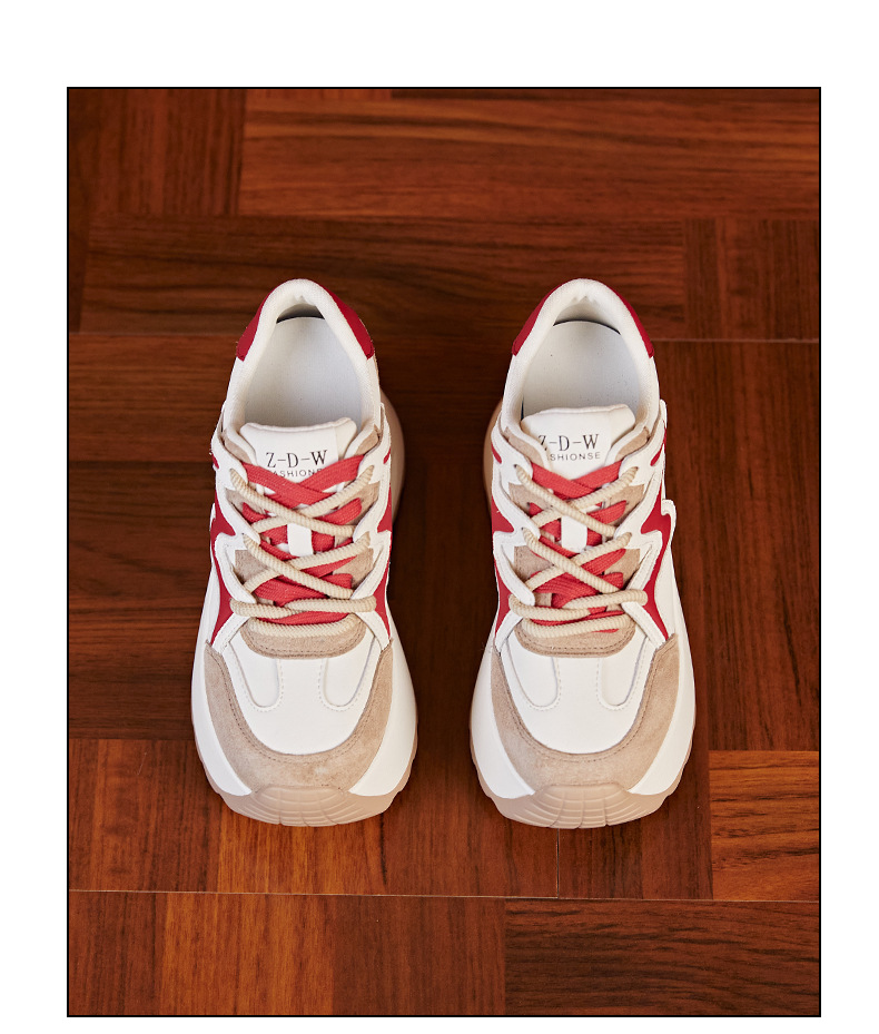 Giày sneaker chunky đế dày lưới thoáng khí mùa hè thu cho nữ — Màu đen chi tiết 19