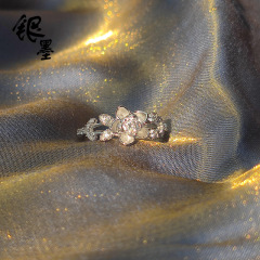新しいラブアンドディープスペースライシェン結婚指輪s925スターリングシルバー同人周辺アニメーション同スタイルライブカップルリング女性用
