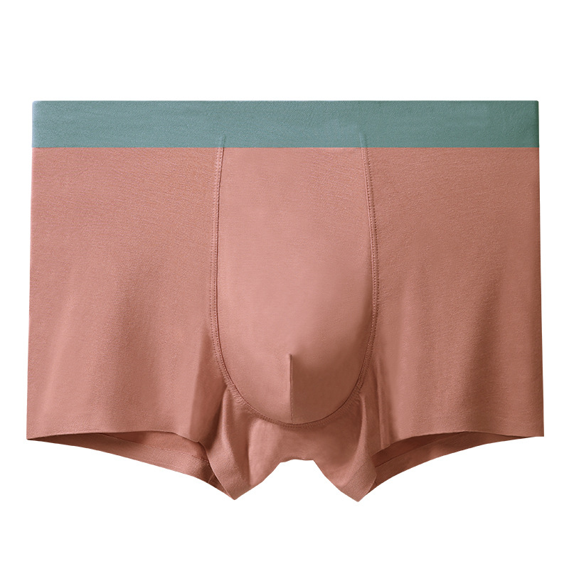 Ropa interior modal de los hombres sin costuras boxeadores de fábrica al por mayor boxeadores transpirables más tamaño verano Mediados de cintura