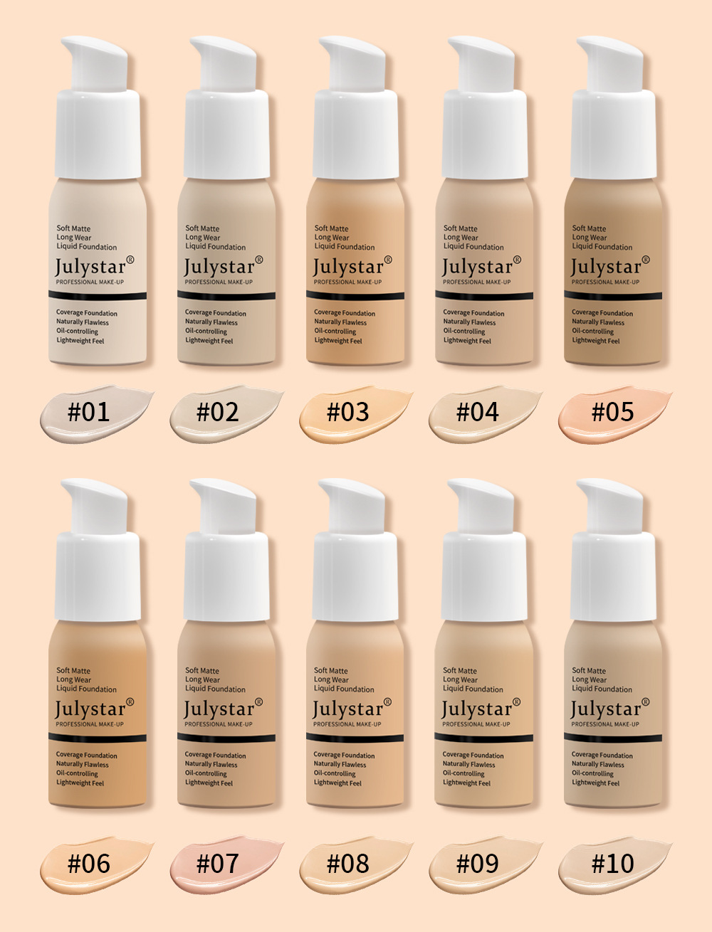 Julystar Non-smudging foundation, Foundation Cream, Foundation Cream Foundation undefined