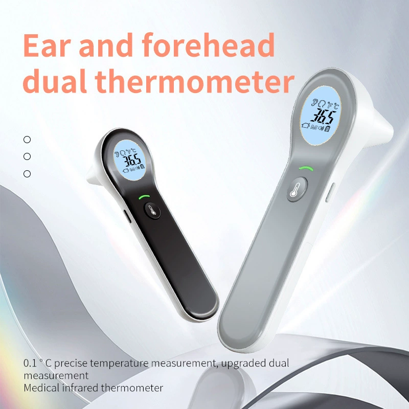 Трансграничный интегрированный термометр двойного назначения для ушей и лба, английская версия термометра, ручной термометр, ушной термометр, производитель термометров