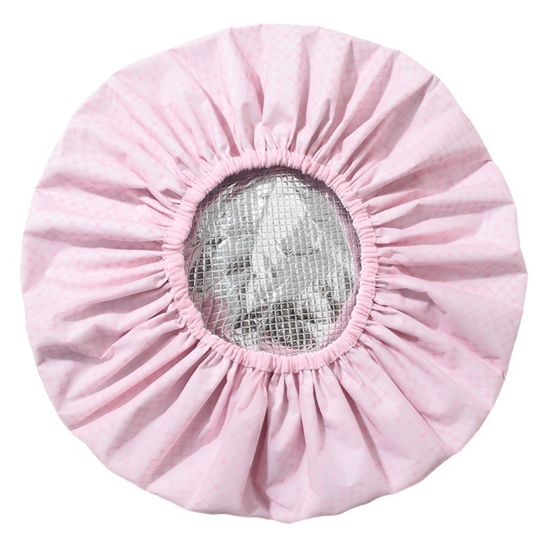 Hair Care Tin Paper Oil Treatment Cap Unplugged Self-heating Hair Film Cap Double-layer Waterproof Shower Cap Women's Long Hair Anti-static Shower Cap