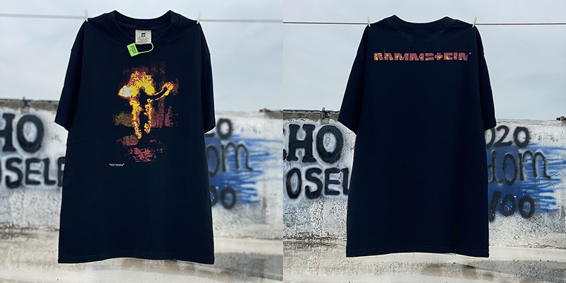 Vintage lavado viejo vintage manga corta marca de moda americana niebla calle suelta VTG casual cuello redondo hombres y mujeres camiseta