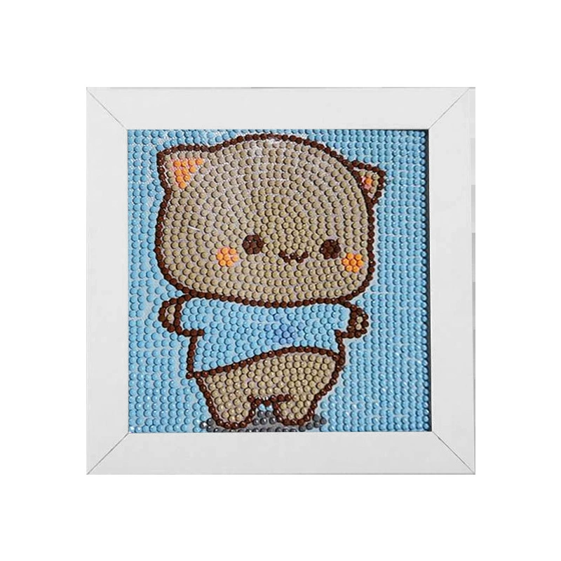 5D алмазная мозаика Cinnamoroll, в рамке 15×15 см для детей, набор DIY, в OPP-пакете