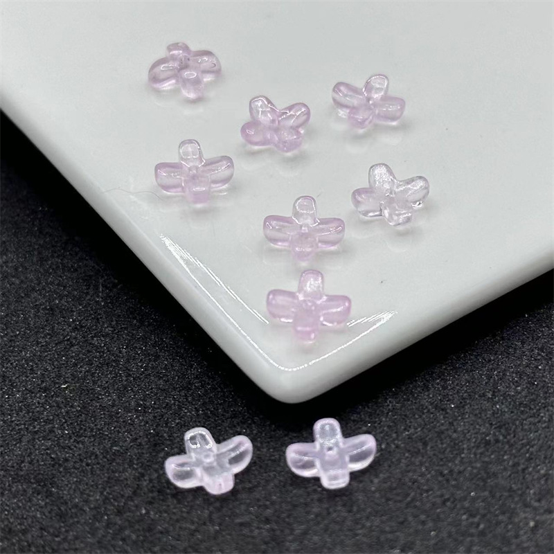 二模チェコ瑠璃小桂花花びら6*8mm十字花ネイルシールdiyアクセサリーヘアピン材料