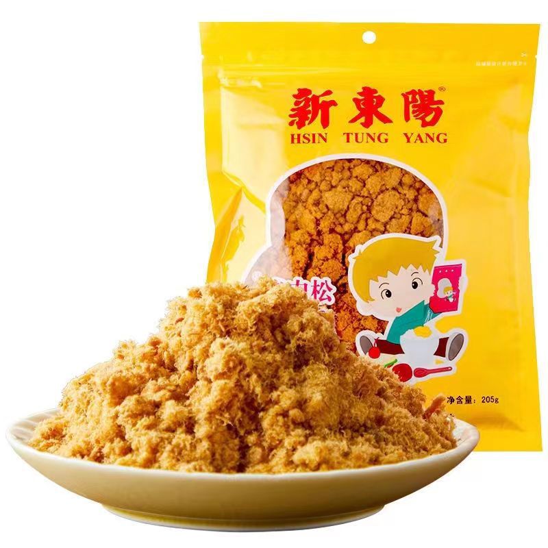 新东阳肉松原味儿童肉粉松205g/105克袋装开袋即食寿司拌饭零食