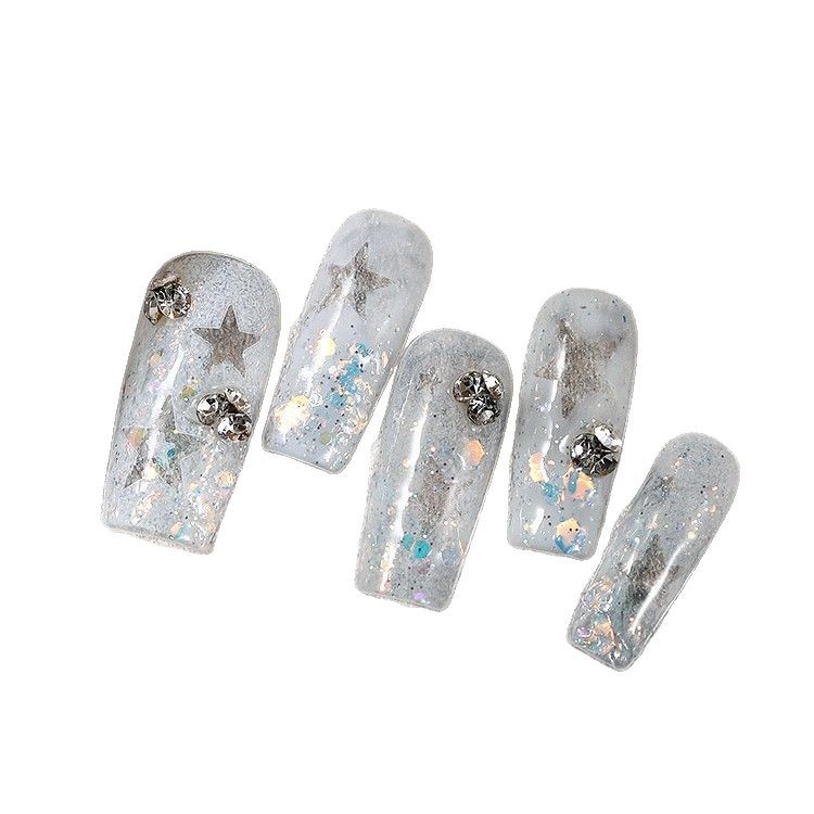 Manicura francés Luna arco hueco pegatinas nueva sonrisa línea mariposa amor uñas fototerapia aerosol pintura floración gradiente herramienta