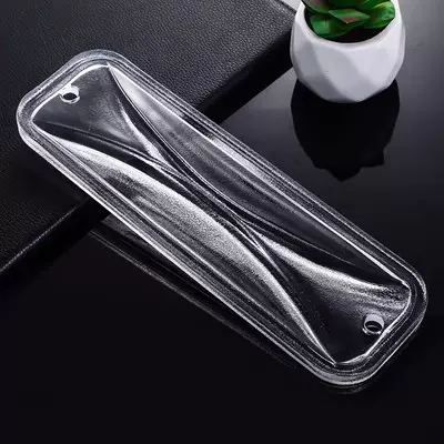 超白水晶薄片长条玻璃砖隔断玄关不锈钢屏风玻璃挂片透光墙砖