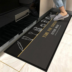 廚房專用防油腳墊多尼爾防滑吸水墊家用吸油長條地毯進門加厚門墊
