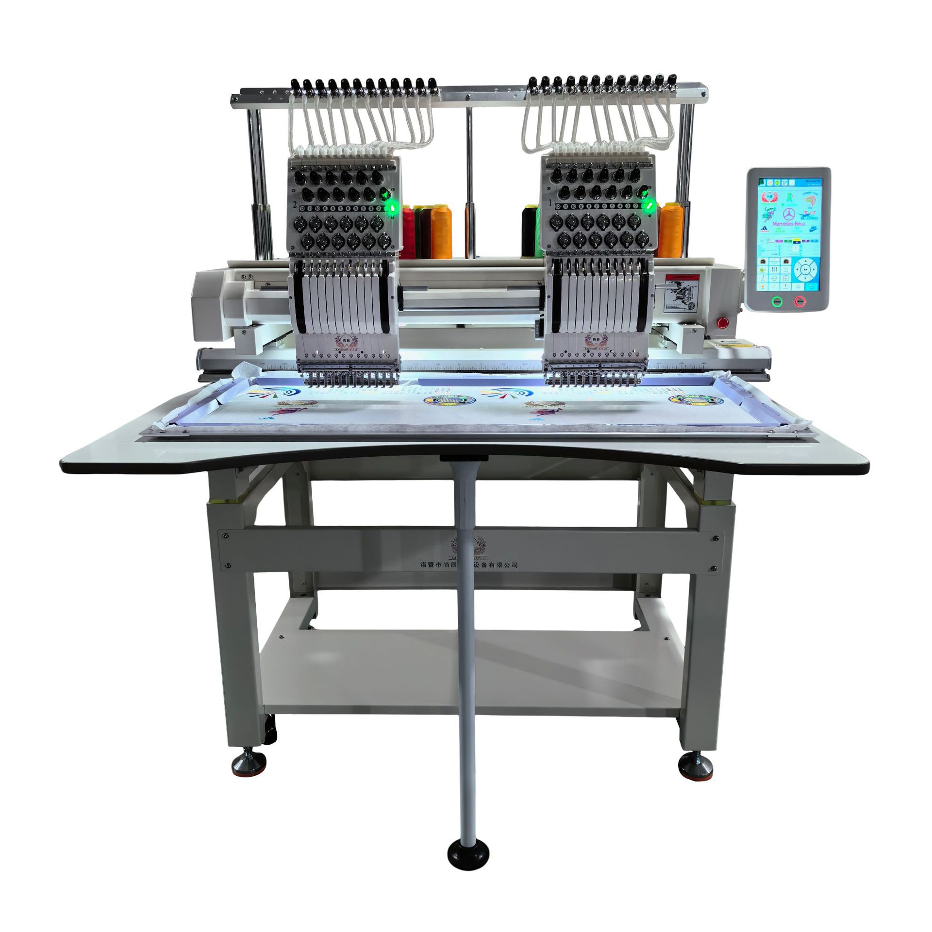 Máquina de bordar computarizada, hogar multifuncional, máquina de bordar de escritorio eléctrica automática de 2 cabezales, máquina de bordar Shangchen