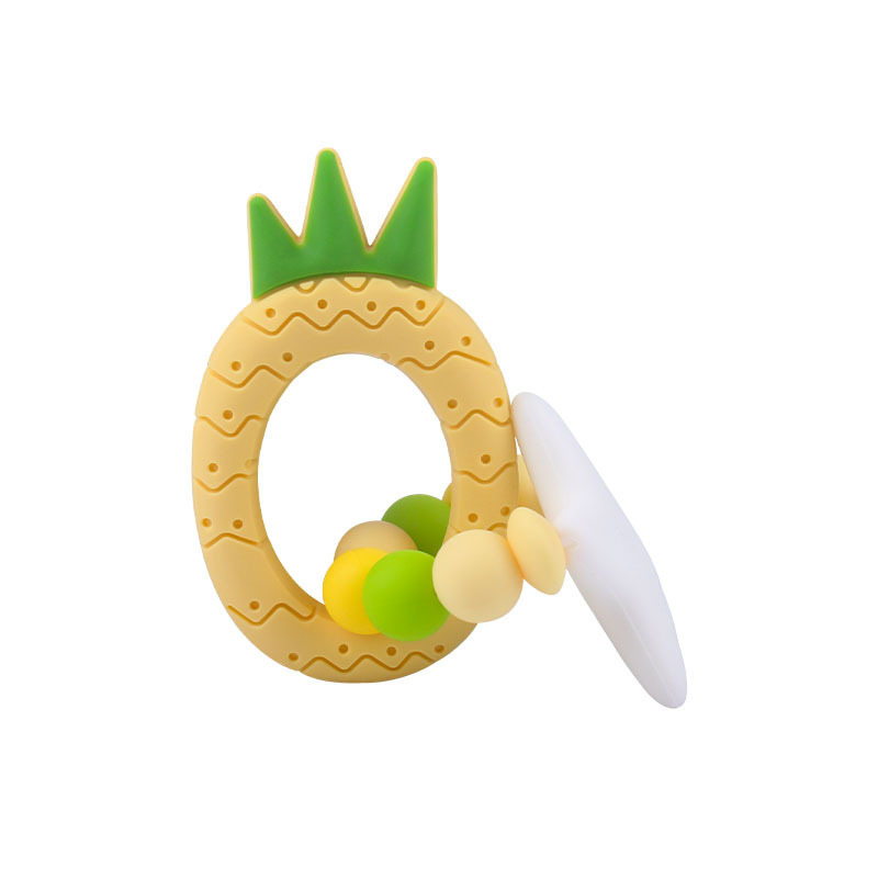 Nueva DIY creativo de dibujos animados de silicona fruta Big Star juguete teether fresa mango teether pulsera teether stick