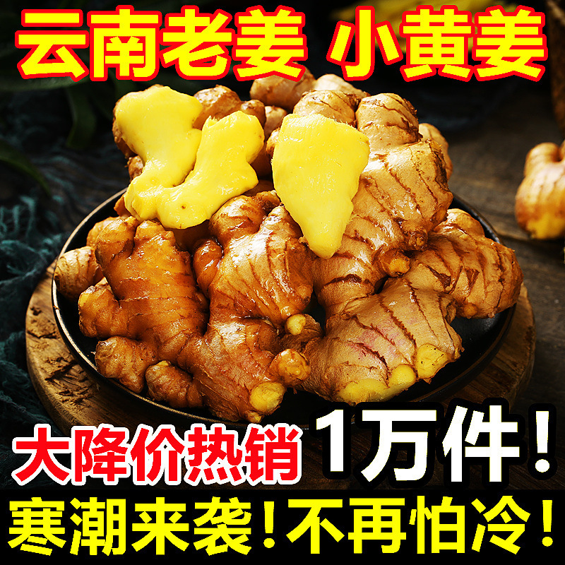 Authentic Yunnan Wenshan Small Yellow Ginger and Old Ginger Wholesale 2.5kg Seasonal Fresh Vegetables Large Ginger Direct Sales from the Place of Origin10