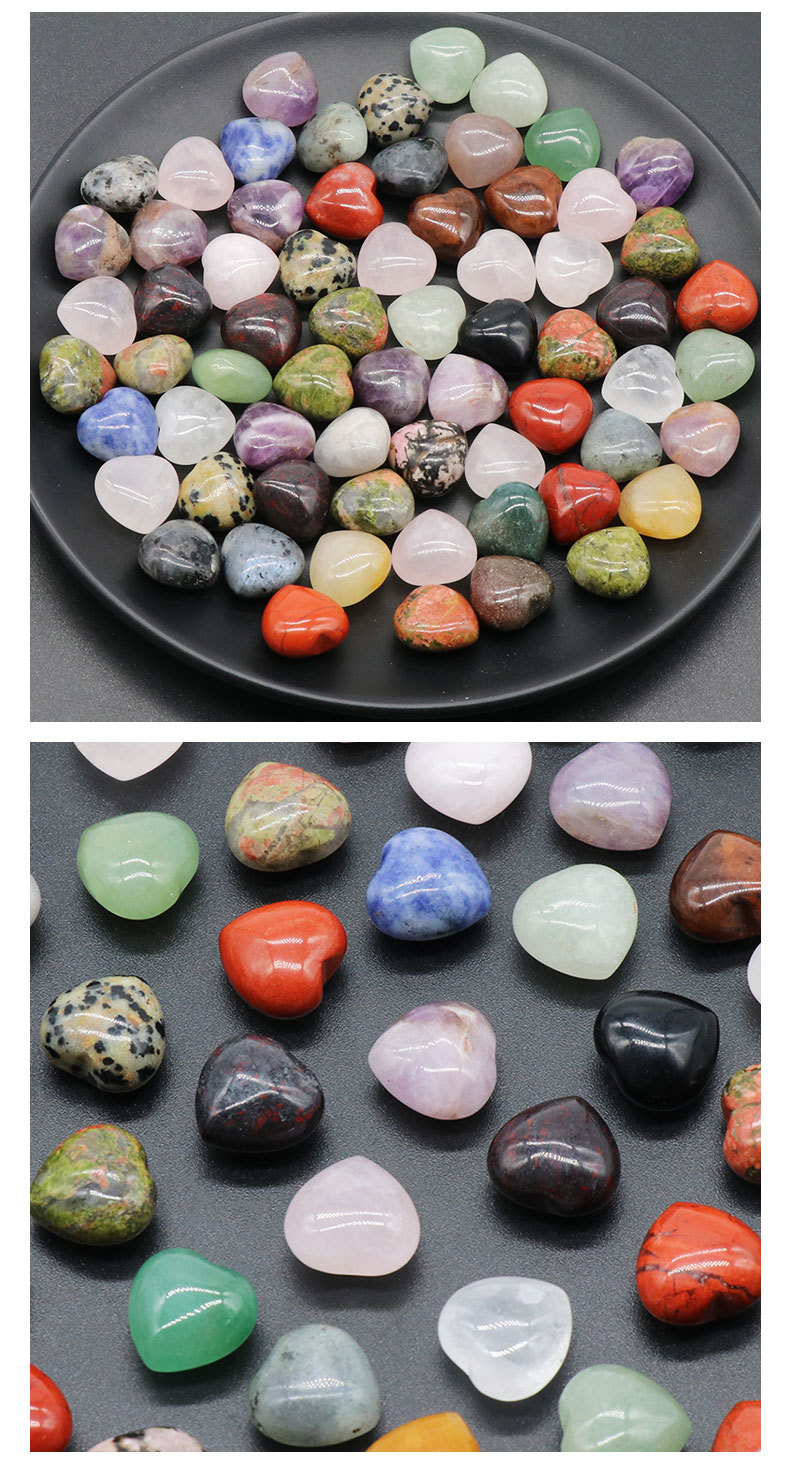 1 Piece Natural Stone Heart Shape display picture 3