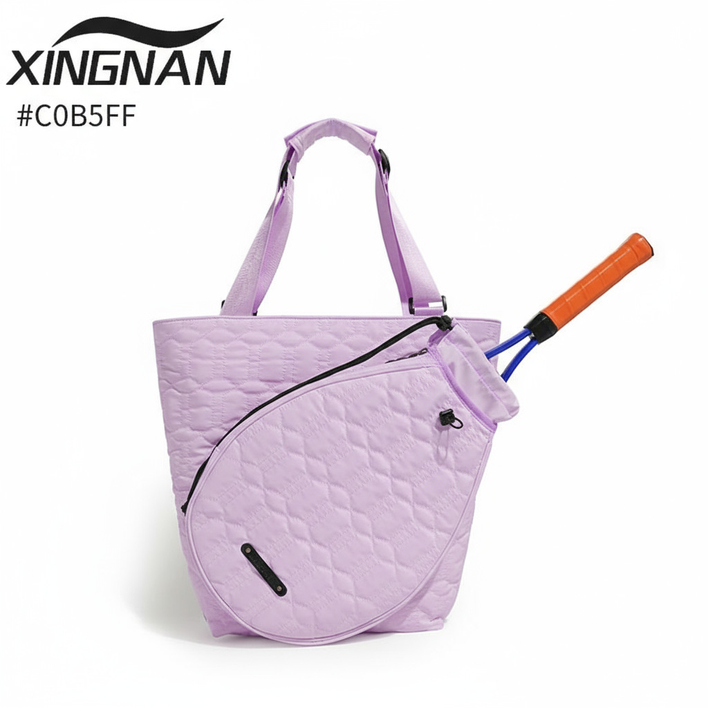Bolsa de tenis portátil de hombro de gran capacidad bolsa de pelota de pico venta caliente transfronteriza de alto valor de ropa de mujer independiente bolsa de bádminton