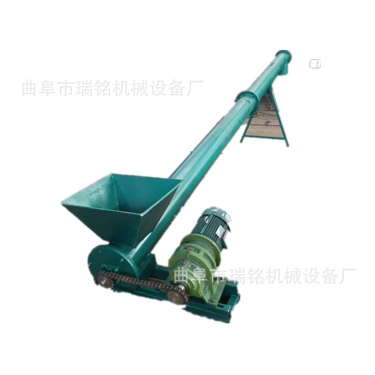 219不锈钢螺旋提升机TGFF滑盖式变频螺杆淀粉螺旋喂料机U型输送机