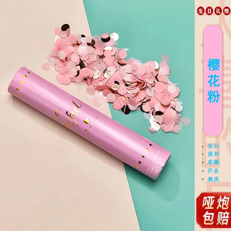 Saludo de macaron, manual de mano, tubo de spray, tubo de fuegos artificiales, boda, boda, escuela, boda, cumpleaños, fiesta en vivo