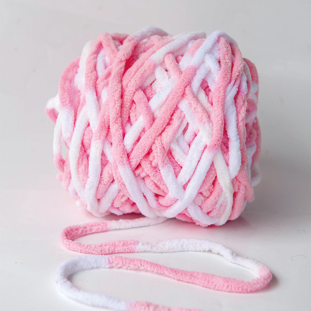 Hilo de la tira de hielo hilo de una sola hebra de lana gruesa bola de aguja hilo tejido a mano bolsa bufanda material de DIY Paquete de fábrica al por mayor