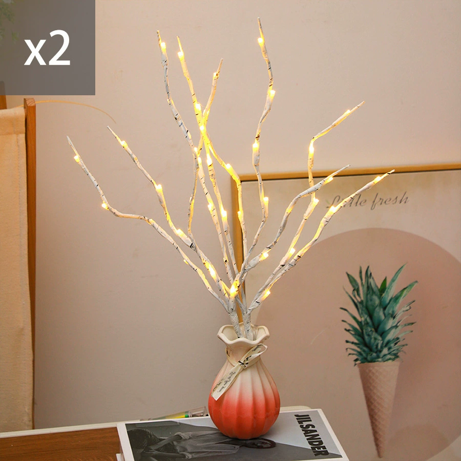 LED decorative branch night lights, battery case, 6 W, multi‑color options