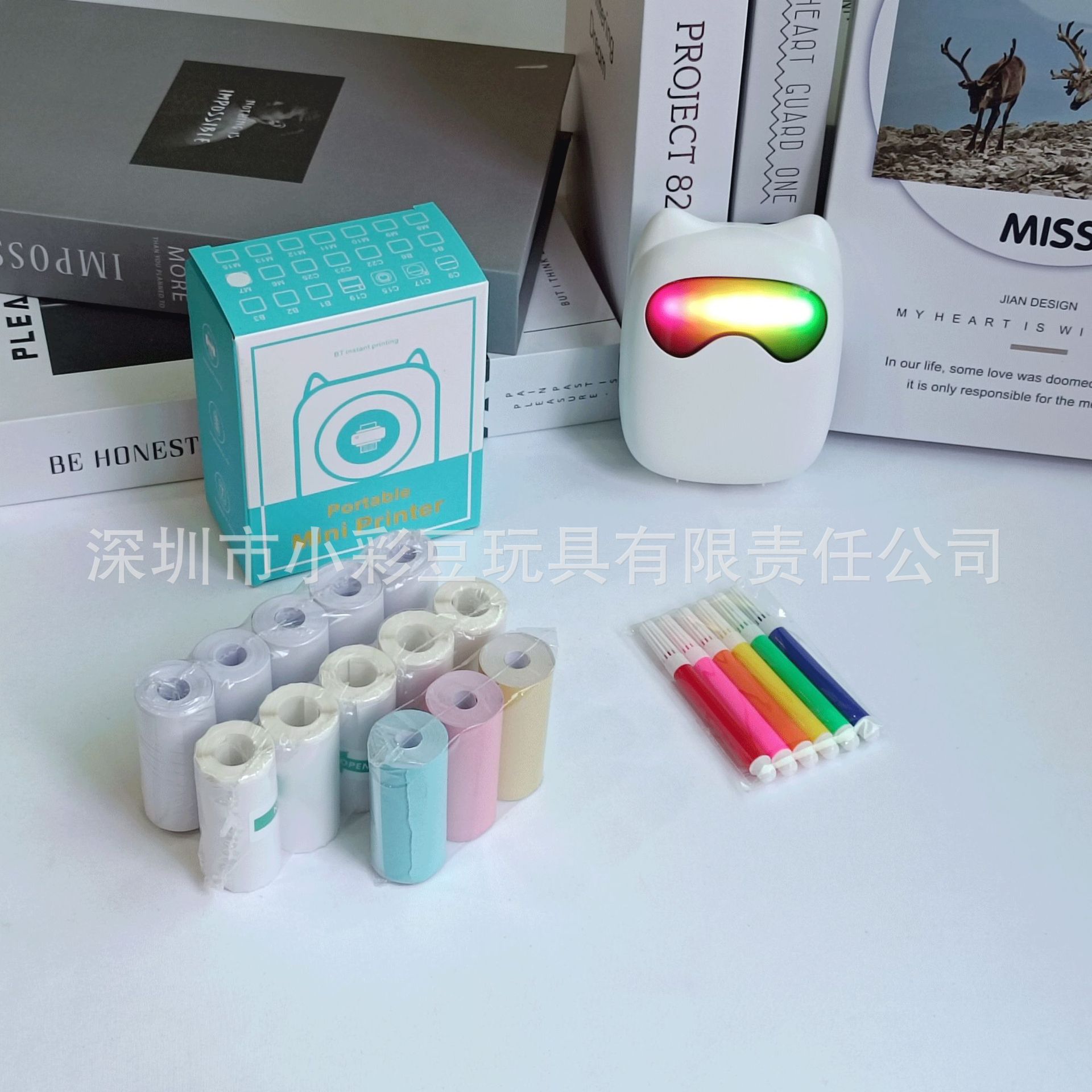 M7 흰색 + 감열지 5개 + 접착지 5개 + 색지 3개 + 색펜