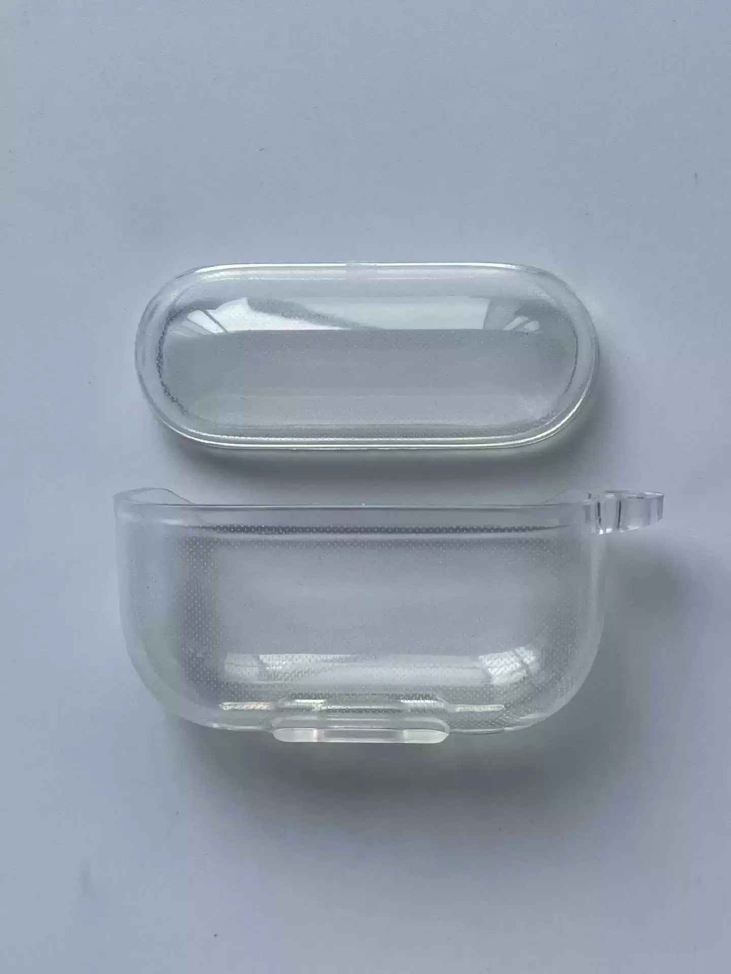 Protective case (Apple AirPods Pro2) transparent TPU/PC, hard/soft shell, lanyard options