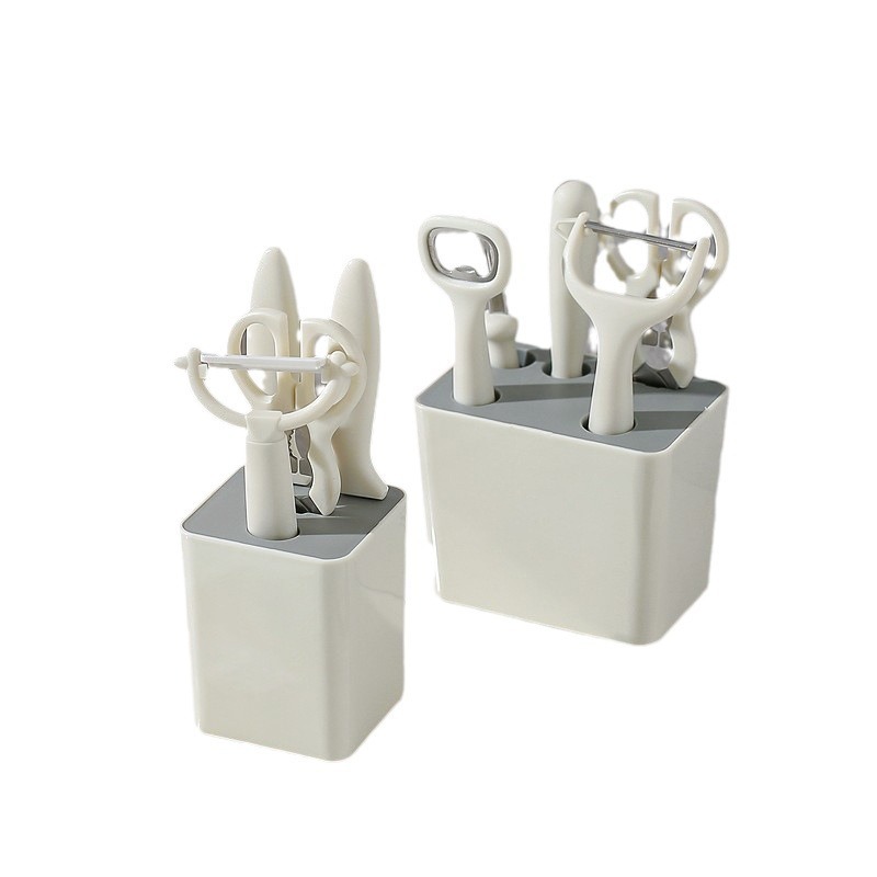 Juego de 5 piezas de gadgets de cocina con asiento de almacenamiento