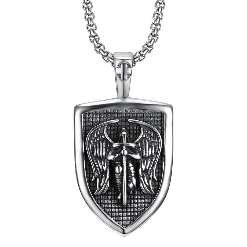 Nueva fábrica de una sola pieza entrega de estilo europeo y americano Arcángel Saint migale colgante en stock