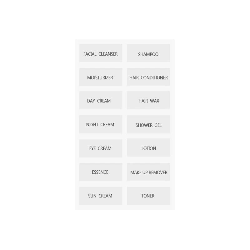 Суб-бутылка китайская и английская маркировка путешествия суб-бутылка прозрачная этикетка Косметика Гель для душа маркировка шампуня маркировка