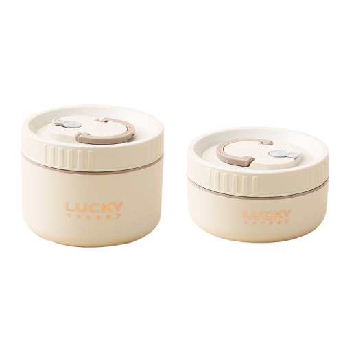 304 stainless steel lunch box microwave sealed portable round lunch box office worker student lunch box bento box