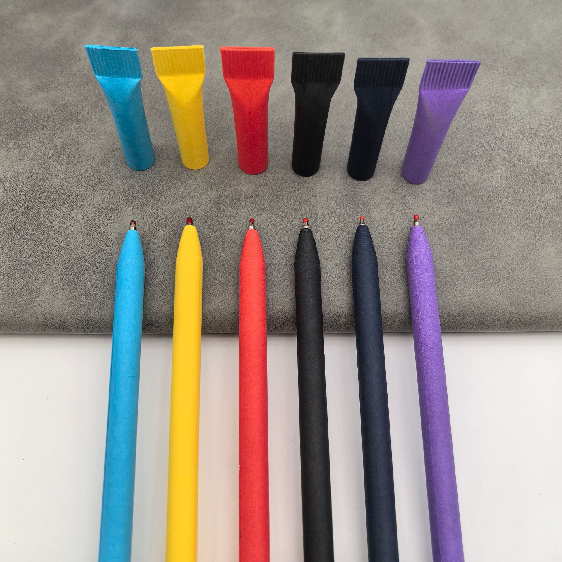 Escoba lápiz de papel de papel kraft verde logotipo simple verde color caramelo publicidad lápiz precio de fábrica mayorista