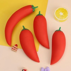 New and Unique Stress Relief Eggplant, LaLalook Realistic Vegetable Pepper Filled with Flour, Stress Relief Toy for Children and Adults, Cross-Border