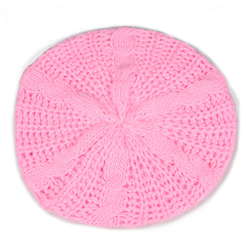 Knitted Beret Hat For Women - Stylish Wool Winter Accessory_voghion.com