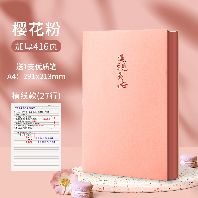 ルーズリーフのノートの大きいサイズは厚いです。|undefined