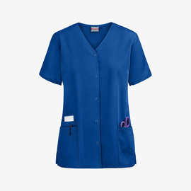 速卖通新款速干短袖洗手衣医生护士手术服口腔美容院工作服可定制