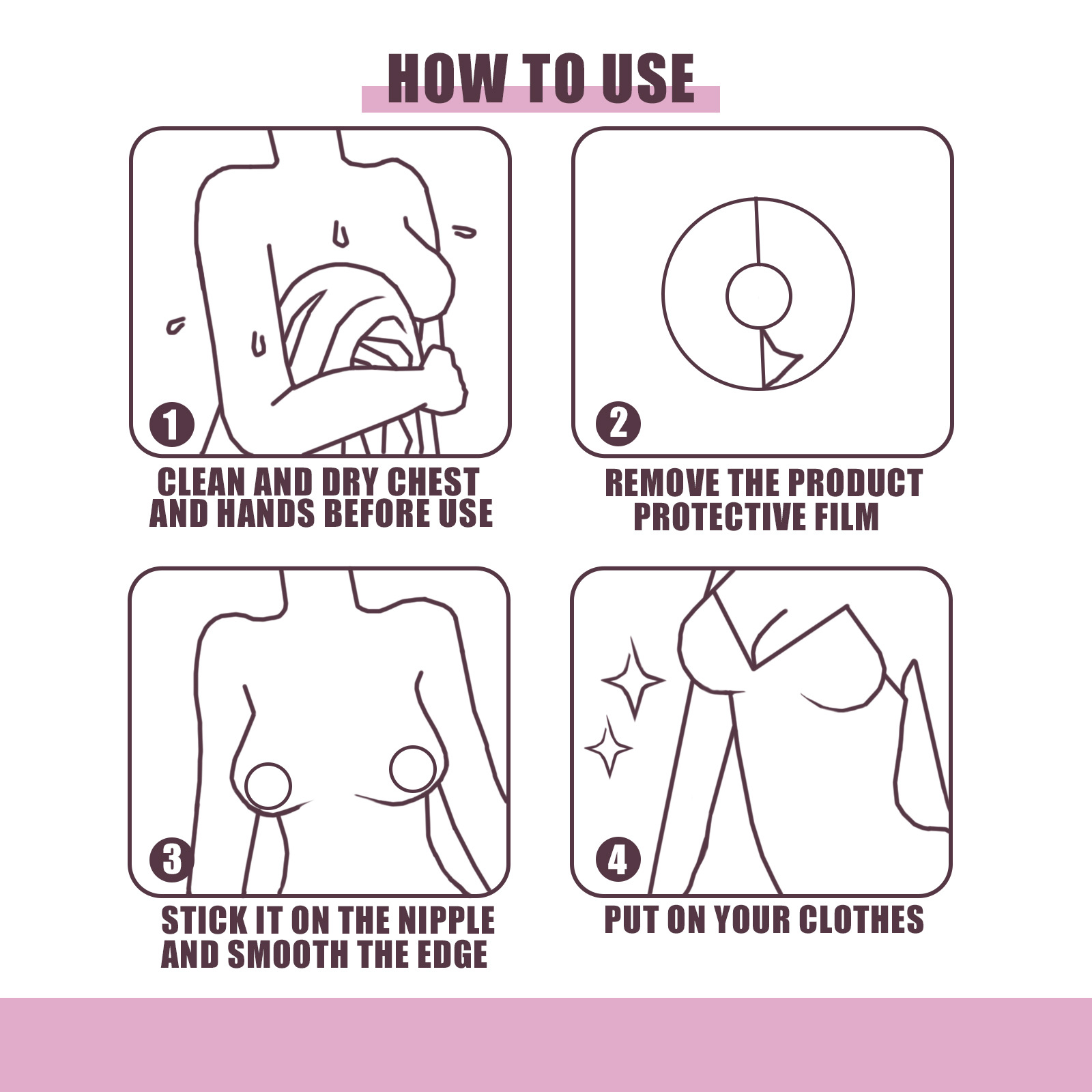 disposable with Jaysuing anti convex points, light fading, breathable, invisible chest that is not easy to fal_voghion.com