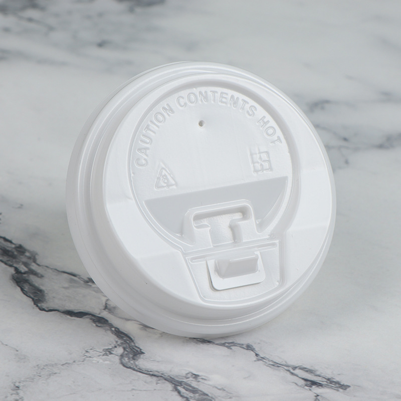 Tapa de plástico PS de calibre 80/90 para taza de café, taza de leche de soja, taza de té con leche, tapa con interruptor, tapa de rosca a prueba de fugas, tapa de botella.